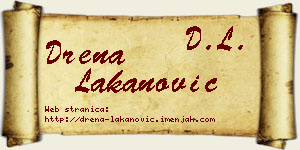 Drena Lakanović vizit kartica